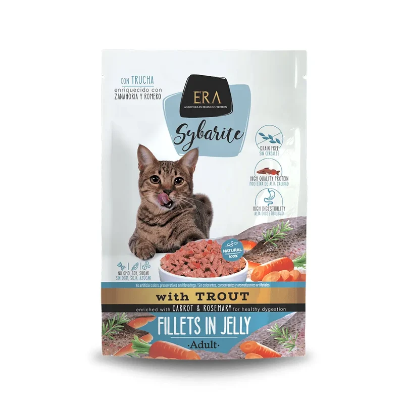 Era Sybarite Cat Adult Filetes Trucha 85 g Sobre