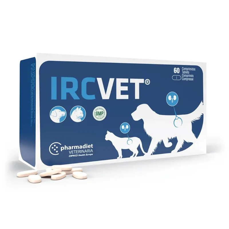 IRCVET 60 Comprimidos para Perros y Gatos con Insuficiencia Renal Crónica Pharmadiet