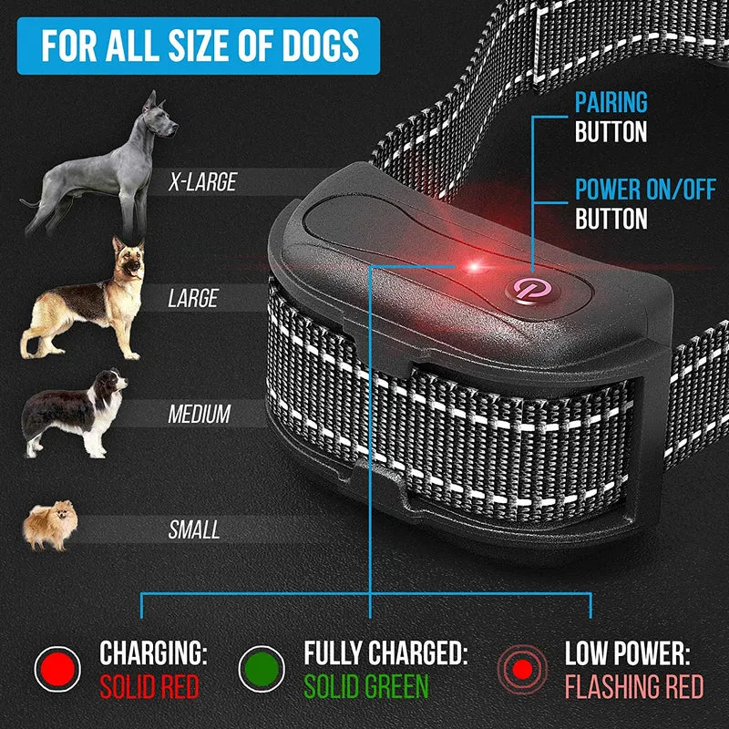 DrillTop Yox - Collar de entrenamiento impermeable para perro con mando a distancia recargable, rango de 1200 pies para perros de 15 a 100 libras, 3 modos de entrenamiento, niveles ajustables, teclado de bloqueo