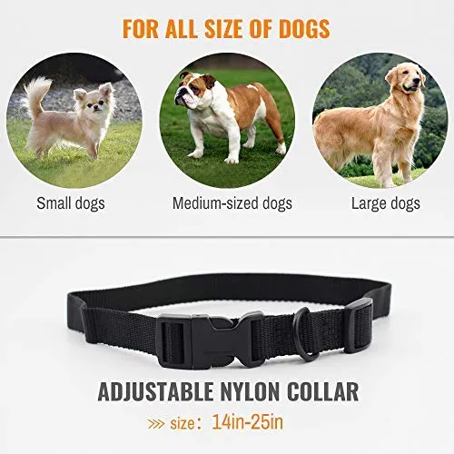 Petrainer PET998DRU Collar de entrenamiento para perro con collar de choque remoto para perros, collar de corteza con vibración de pitido, collar eléctrico para perro, rango de control remoto de 1000 pies
