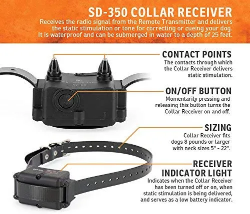 SportDOG marca YardTrainer Family entrenadores remotos – recargables, impermeables, collares de entrenamiento para perros con estática, vibración y tono
