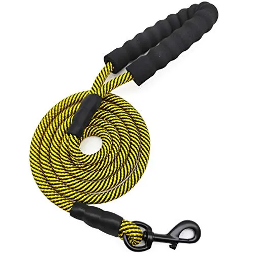 Correa para perro MayPaw resistente, de nailon de 1/2 x 6 pies, con asa acolchada suave y gruesa para perros grandes y medianos