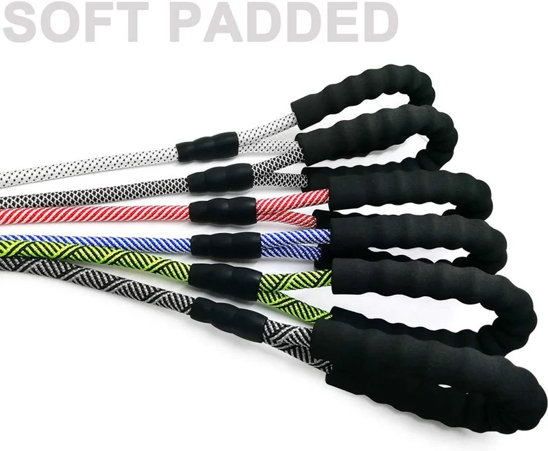 Correa para perro MayPaw resistente, de nailon de 1/2 x 6 pies, con asa acolchada suave y gruesa para perros grandes y medianos
