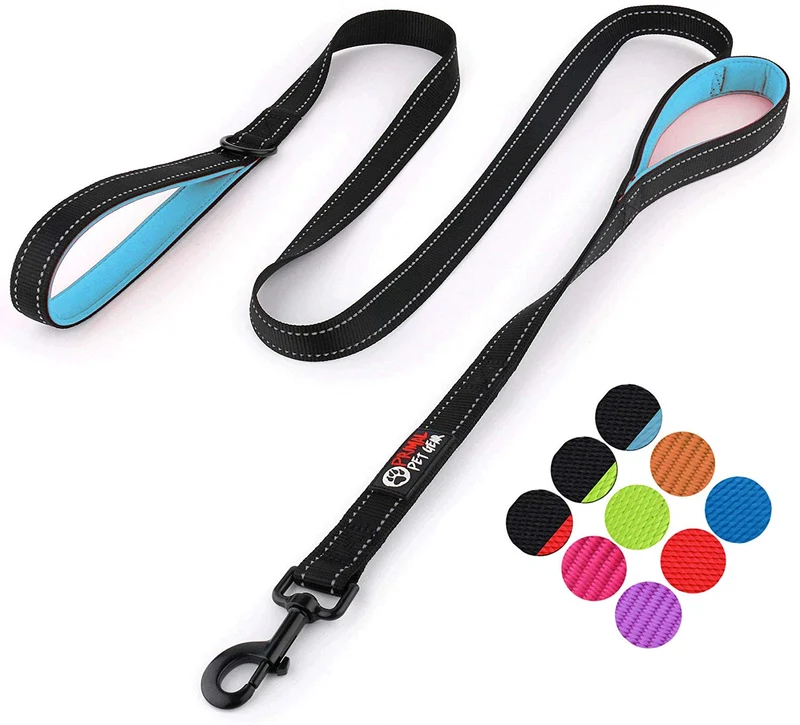 Primal Pet Gear - Correa para perro de 5.9 ft de largo, clip más fuerte, con dos asas acolchadas de tráfico, resistente, con asas dobles para entrenamiento de seguridad, correas para perros grandes o medianos