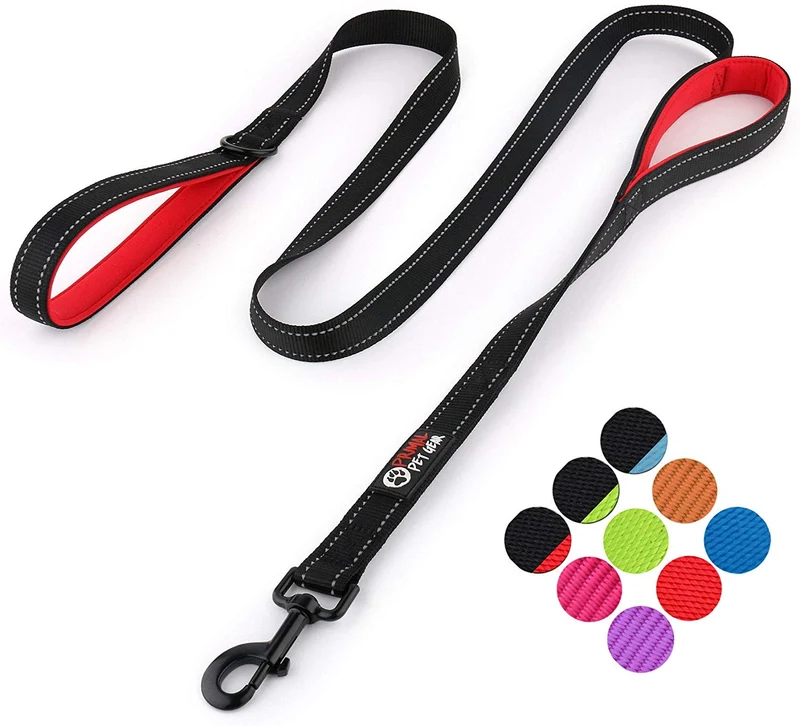 Primal Pet Gear - Correa para perro de 5.9 ft de largo, clip más fuerte, con dos asas acolchadas de tráfico, resistente, con asas dobles para entrenamiento de seguridad, correas para perros grandes o medianos