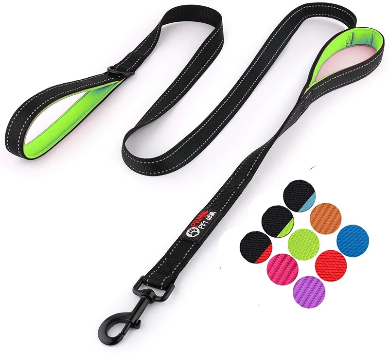 Primal Pet Gear - Correa para perro de 5.9 ft de largo, clip más fuerte, con dos asas acolchadas de tráfico, resistente, con asas dobles para entrenamiento de seguridad, correas para perros grandes o medianos