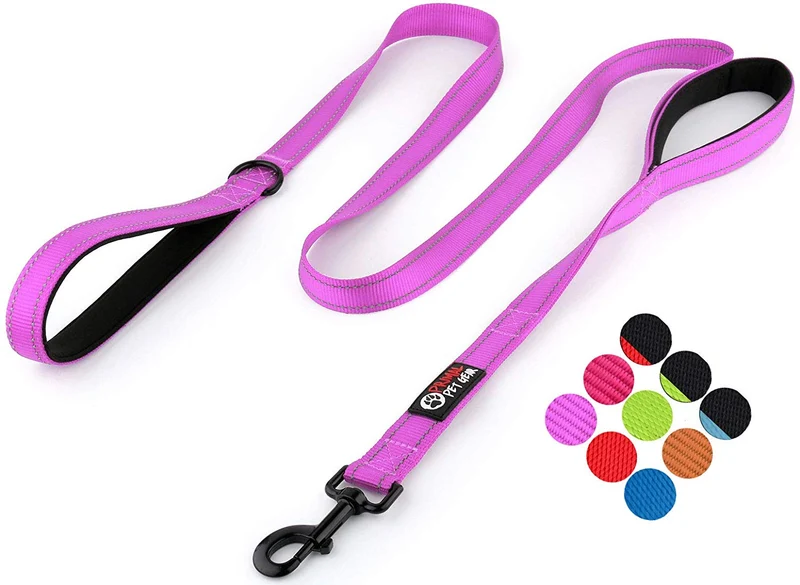 Primal Pet Gear - Correa para perro de 5.9 ft de largo, clip más fuerte, con dos asas acolchadas de tráfico, resistente, con asas dobles para entrenamiento de seguridad, correas para perros grandes o medianos
