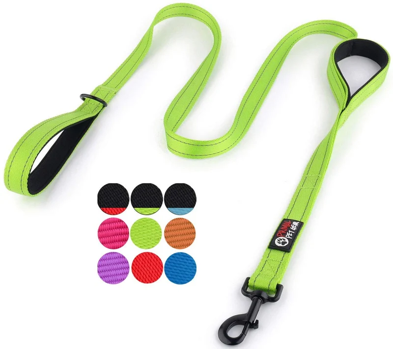 Primal Pet Gear - Correa para perro de 5.9 ft de largo, clip más fuerte, con dos asas acolchadas de tráfico, resistente, con asas dobles para entrenamiento de seguridad, correas para perros grandes o medianos