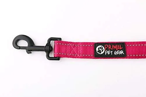 Primal Pet Gear - Correa para perro de 5.9 ft de largo, clip más fuerte, con dos asas acolchadas de tráfico, resistente, con asas dobles para entrenamiento de seguridad, correas para perros grandes o medianos