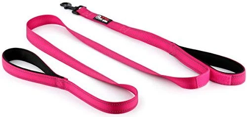 Primal Pet Gear - Correa para perro de 5.9 ft de largo, clip más fuerte, con dos asas acolchadas de tráfico, resistente, con asas dobles para entrenamiento de seguridad, correas para perros grandes o medianos