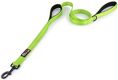 Primal Pet Gear - Correa para perro de 5.9 ft de largo, clip más fuerte, con dos asas acolchadas de tráfico, resistente, con asas dobles para entrenamiento de seguridad, correas para perros grandes o medianos