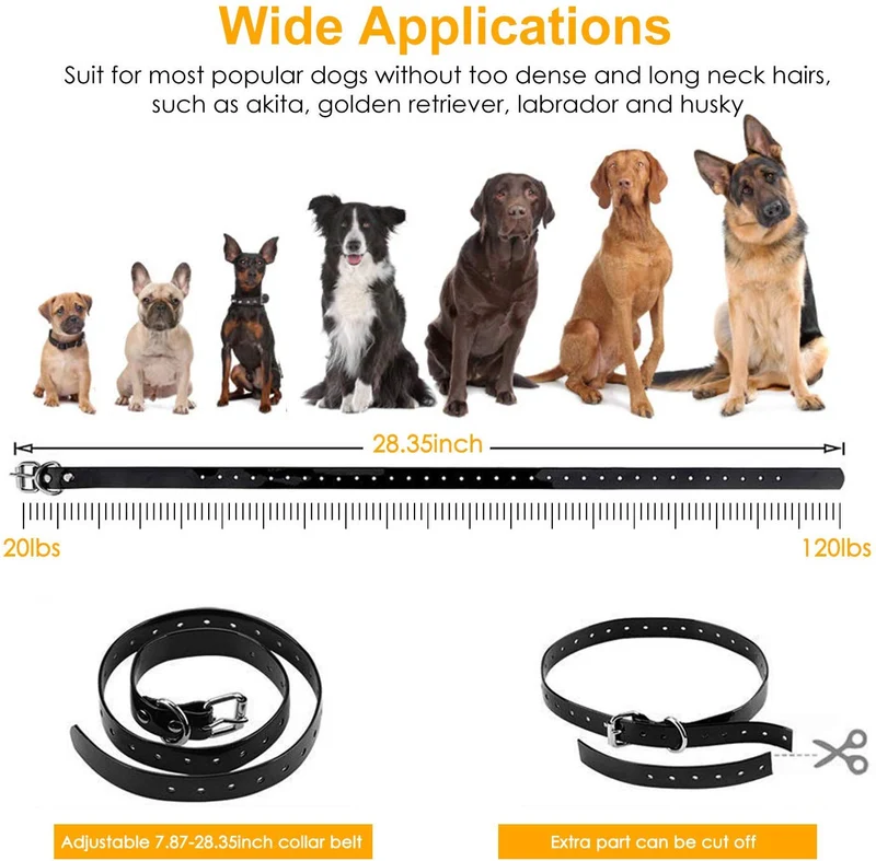 TeqHome Shock Collar for Dogs, 2020 Newest Dog Training Collar, Rechargeable Dog Shock Collar with Remote 2600Ft, 3 Modes Beep Vibration and Shock Waterproof Bark Collar for Small Medium Large Dogs