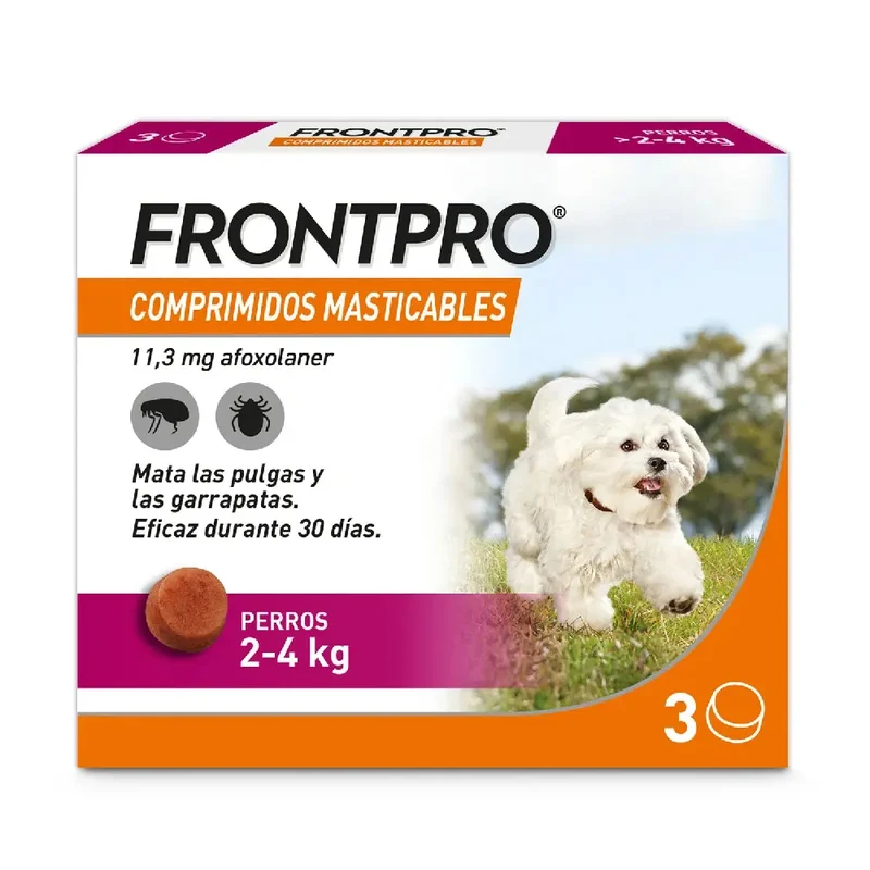 Frontpro Comprimidos Masticables Antiparasitarios para Perros 3 uds.