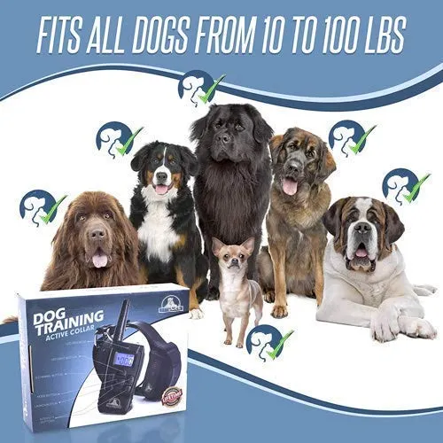 Pet Union PT0Z1 collar de entrenamiento para perros, totalmente impermeable, rango de 1200 pies