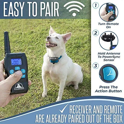 Pet Union PT0Z1 collar de entrenamiento para perros, totalmente impermeable, rango de 1200 pies