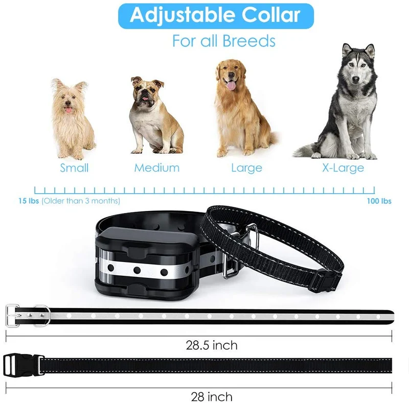 DELOMO Collar de choque para perro, collar de entrenamiento para perro con mando a distancia, IP67 impermeable collar eléctrico para perros con 3 modos de entrenamiento, 550 yardas de rango remoto collar de entrenamiento para perro