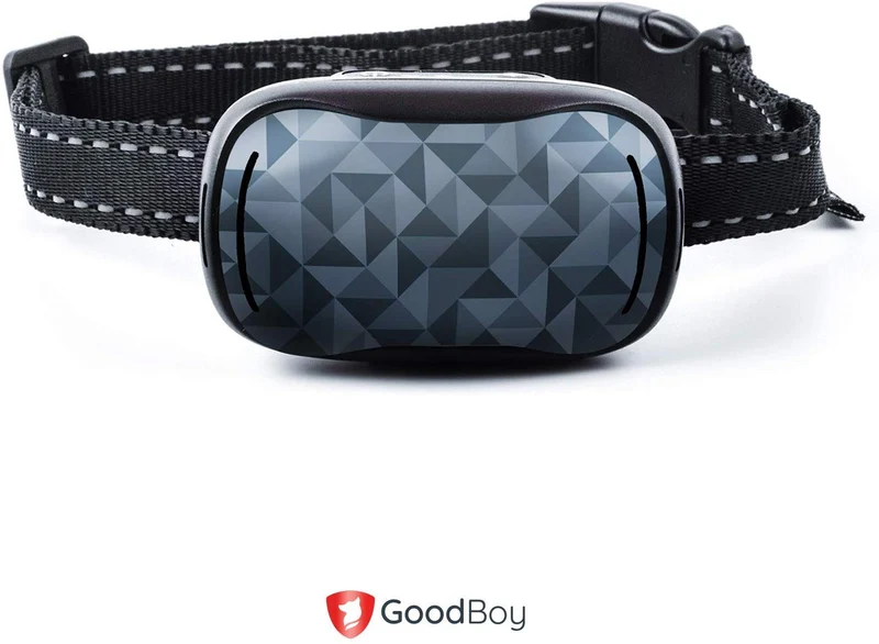 GoodBoy - Collar pequeño para perros pequeños y medianos, resistente a la intemperie y vibrante, con dispositivo de entrenamiento antiladrillos que es el más pequeño y seguro en Amazon – ¡sin choques ni pinzas con pinchos! (6+ lb)