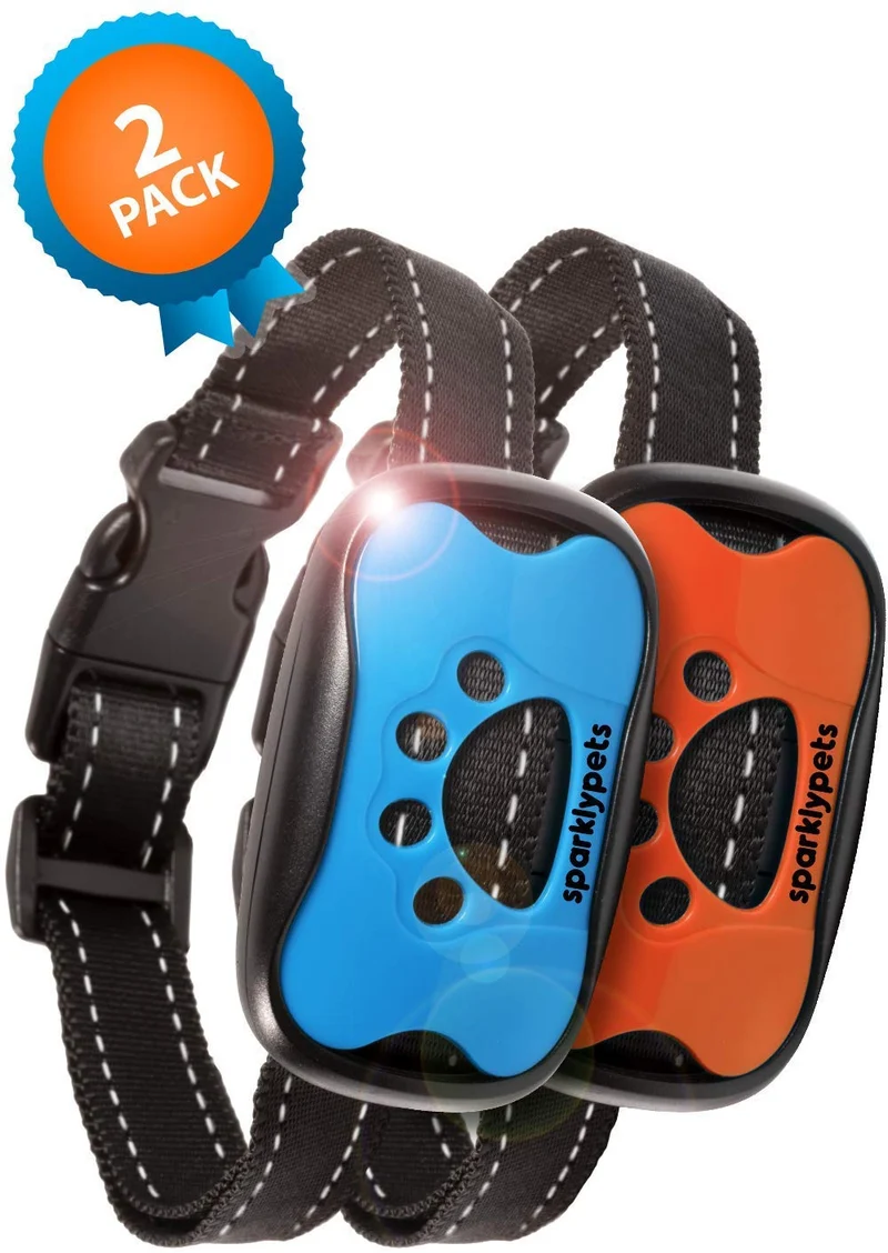 SparklyPets - Collar de corteza para perro (2 unidades)