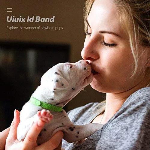 Uiuix - Collar para cachorro de 15 colores con doble cara, suave y ajustable
