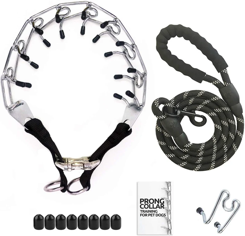 Mayerzon Collar de entrenamiento para perro, acero inoxidable, con puntas cómodas