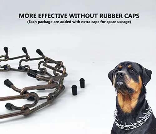 Mayerzon Collar de entrenamiento para perro, acero inoxidable, con puntas cómodas