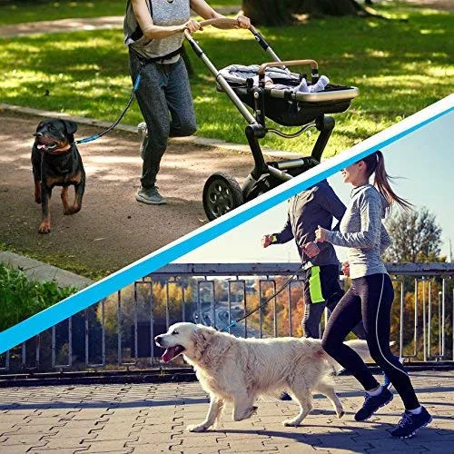 SparklyPets Hands-Free Dog Leash for Medium and Large Dogs – Professional Harness with Reflective Stitches for Training, Walking, Jogging and Running Your Pet