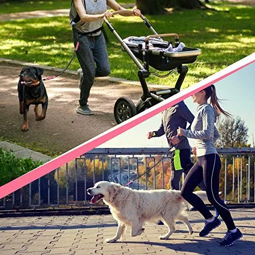 SparklyPets Hands-Free Dog Leash for Medium and Large Dogs – Professional Harness with Reflective Stitches for Training, Walking, Jogging and Running Your Pet