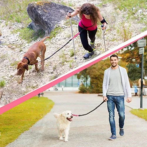 SparklyPets Hands-Free Dog Leash for Medium and Large Dogs – Professional Harness with Reflective Stitches for Training, Walking, Jogging and Running Your Pet