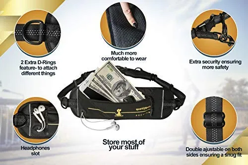 SparklyPets Hands-Free Dog Leash for Medium and Large Dogs – Professional Harness with Reflective Stitches for Training, Walking, Jogging and Running Your Pet