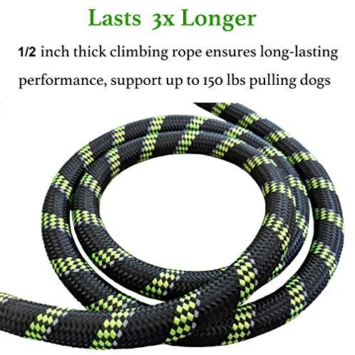 iYoShop - Correa para perro con asa acolchada cómoda y hebras altamente reflectantes para perros medianos y grandes