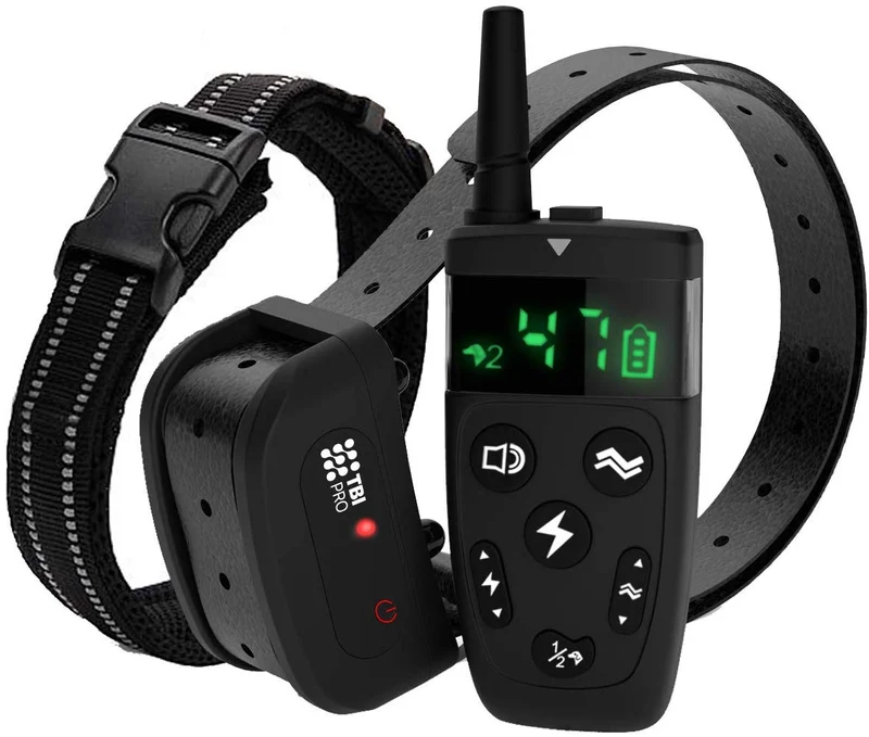 TBI Pro - Collar de entrenamiento profesional para perros con mando a distancia (1600 pies)