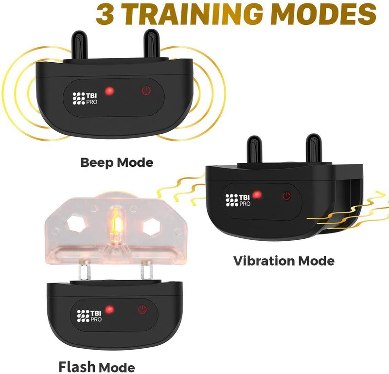 TBI Pro - Collar de entrenamiento profesional para perros con mando a distancia (1600 pies)