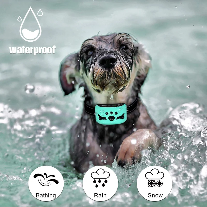 AHJDL Collar de corteza para perro, ¡evita que los perros ladren rápido! Dispositivos anti ladridos seguros para entrenamiento de control de cuellos, pequeños, medianos y grandes mascotas disuasorio
