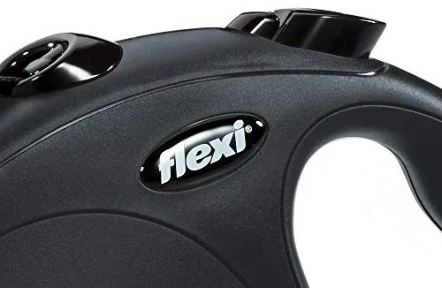 FLEXI Design Correa para perro retráctil en negro, 26 pies