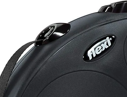 FLEXI Design Correa para perro retráctil en negro, 26 pies