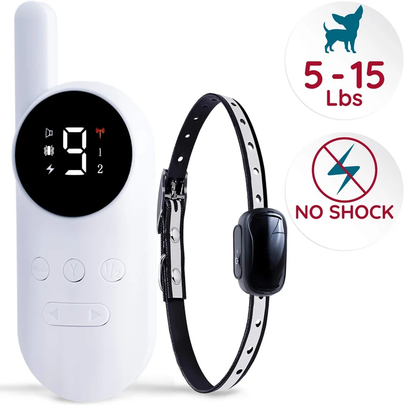 GoodBoy - Mini collar remoto para perros con pitido y modos de vibración para entrenamiento de comportamiento de mascotas, resistente al agua y rango de 1000 pies, apto para perros extra pequeños a medianos (5-15 libras)