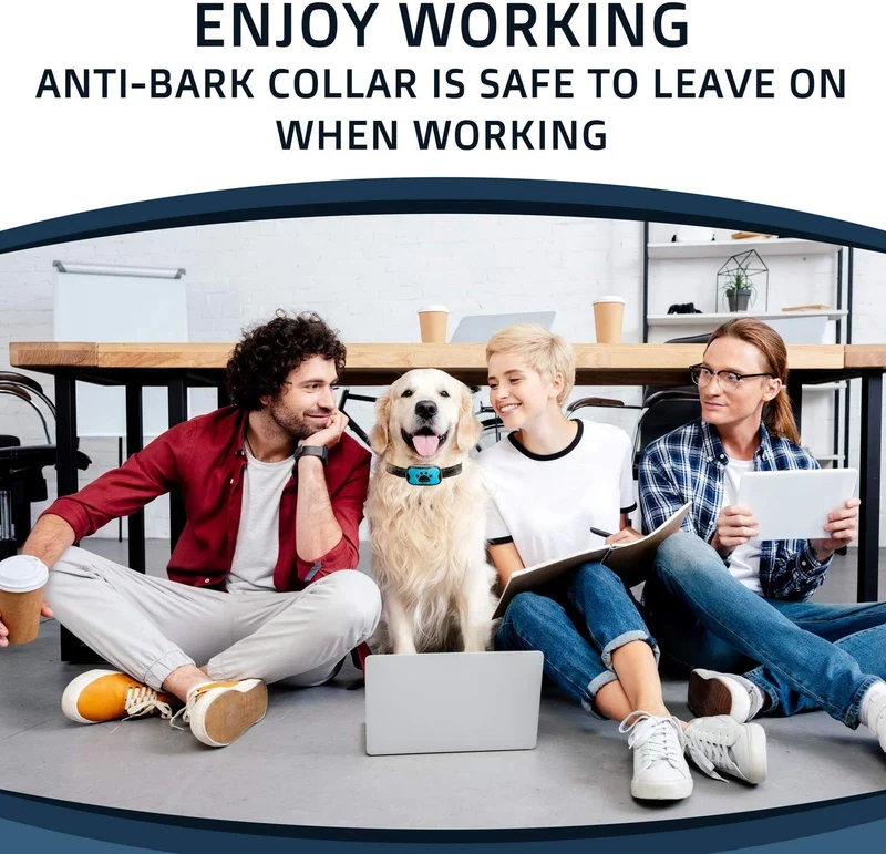 Collar antiladridos PawPets – sin choque para perro – Humane con vibración y sonido ladrido collar para perros pequeños, medianos y grandes, de 5 – 110 libras – paquete de 2 – ideal como regalo