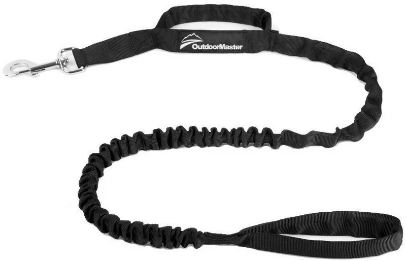Correa de cuerda elástica para perros Outdoormaster; para mayor seguridad y comodidad de su perro.