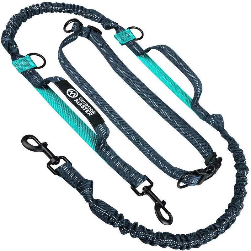 Correa de cuerda elástica para perros Outdoormaster; para mayor seguridad y comodidad de su perro.