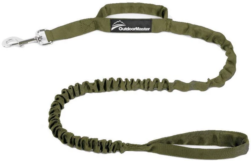 Correa de cuerda elástica para perros Outdoormaster; para mayor seguridad y comodidad de su perro.