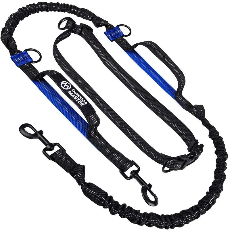 Correa de cuerda elástica para perros Outdoormaster; para mayor seguridad y comodidad de su perro.