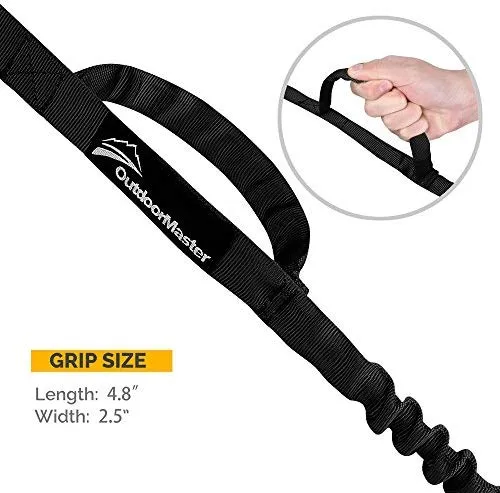 Correa de cuerda elástica para perros Outdoormaster; para mayor seguridad y comodidad de su perro.