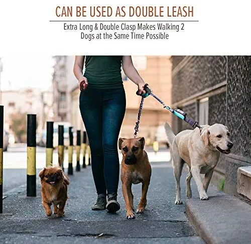 Correa de cuerda elástica para perros Outdoormaster; para mayor seguridad y comodidad de su perro.