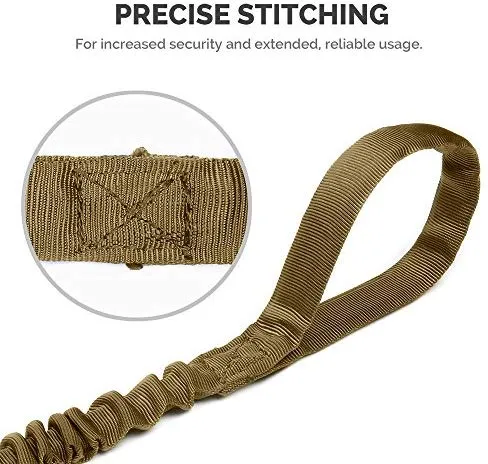Correa de cuerda elástica para perros Outdoormaster; para mayor seguridad y comodidad de su perro.