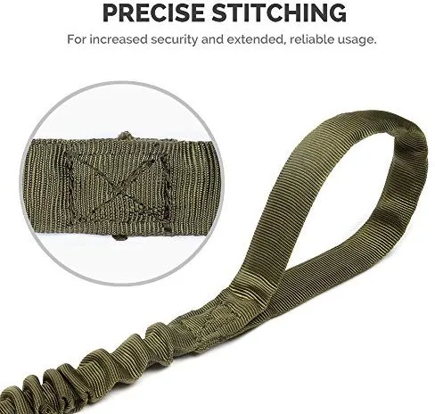 Correa de cuerda elástica para perros Outdoormaster; para mayor seguridad y comodidad de su perro.