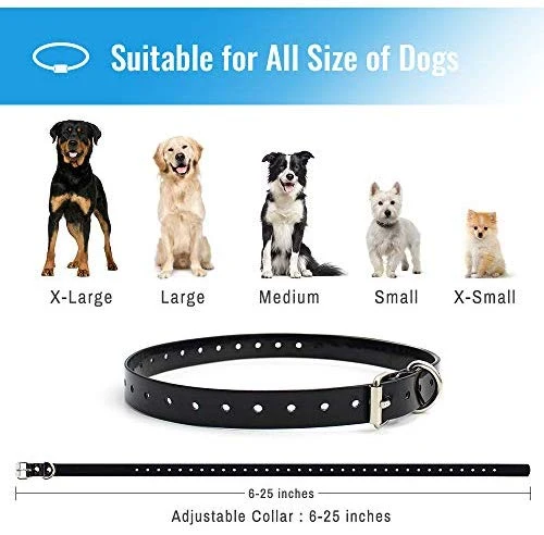 Petrainer Shock Collar for Dogs - Waterproof Rechargeable Dog Training E-Collar with 3 Safe Correction Remote Training Modes, Shock, Vibration, Beep for Dogs Small, Medium, Large