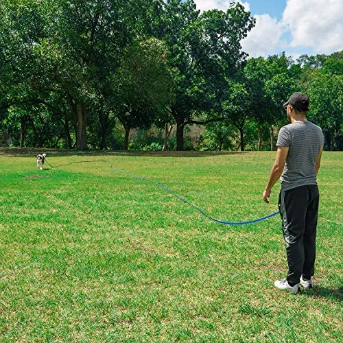 Hi Kiss - Correa de entrenamiento para perro/cachorro de obediencia para entrenamiento de agilidad – 15 ft 20 ft 30 ft 50 ft – ideal para entrenamiento, juego, camping o patio trasero