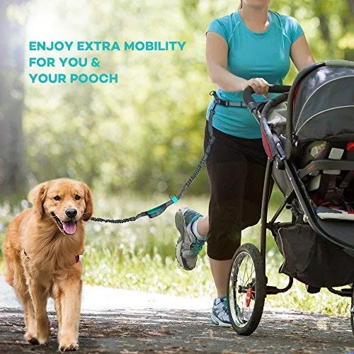TaoTronics Correa para perro retráctil con manos libres con doble elástico para perros de hasta 150 libras
