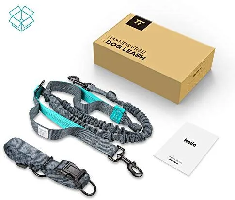 TaoTronics Correa para perro retráctil con manos libres con doble elástico para perros de hasta 150 libras