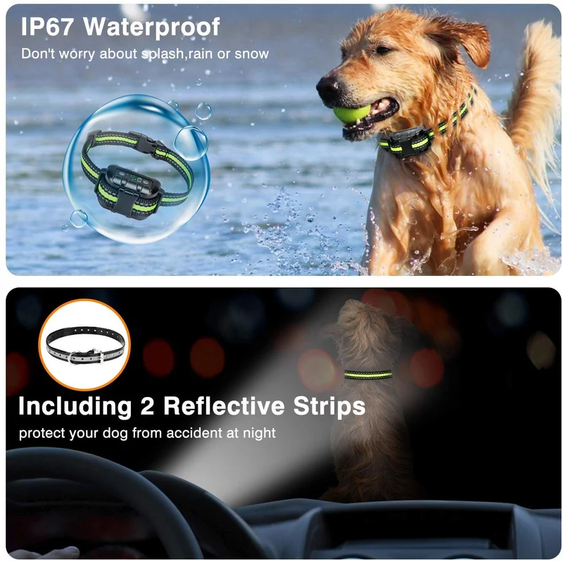 Flittor Bark Collar, No Bark Collar Rechargeable with Beep, Anti bark Collar with Adjustable Sensitivity and Intensity Beep Vibration No Harm Shock for Small Medium Large Dogs